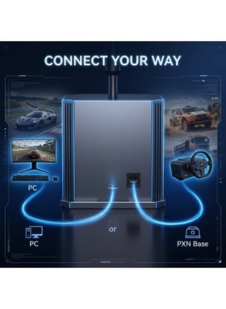 PXN SF-U Racing Simulator Shifter, 7+R H‑Pattern Manual Gearbox with Push‑Down Reverse & 7th Gear, Dual Hall Sensor Non‑Contact Switch, Spring Ball Bearing Groove for Tactile Suction Feel, Replaceable M10 Shift Knob, for PC Windows 10/11 & Major Racing Games - view 5