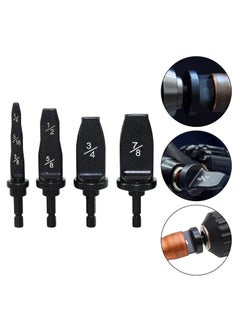 FANDGOK FANDGOK 4pcs Set HVAC Tools Copper Pipe Expander Drill Bits 14 516 12 38 58 34 78  - Image 4