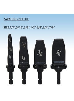 FANDGOK FANDGOK 4pcs Set HVAC Tools Copper Pipe Expander Drill Bits 14 516 12 38 58 34 78  - Image 2