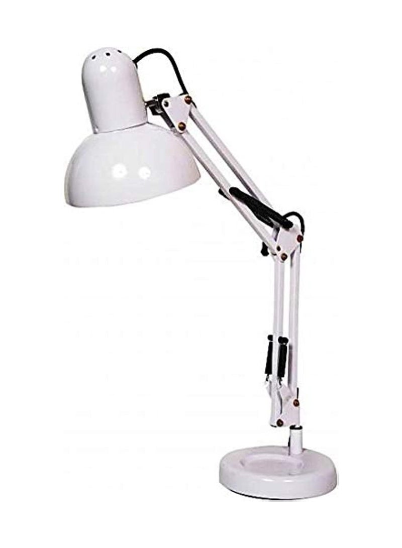 مصباح طاولة LED عصري بذراع متارجح طويل قابل للتعديل كلاسيكي بمشبك اللون: ابيض. - Image 1