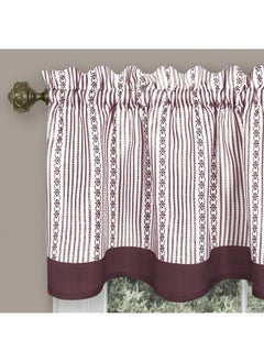 Achim Home Furnishings Achim Home Furnishings Westport Tier and Valance Set 58 x 24/58 x 14 - Black/White  - Image 3