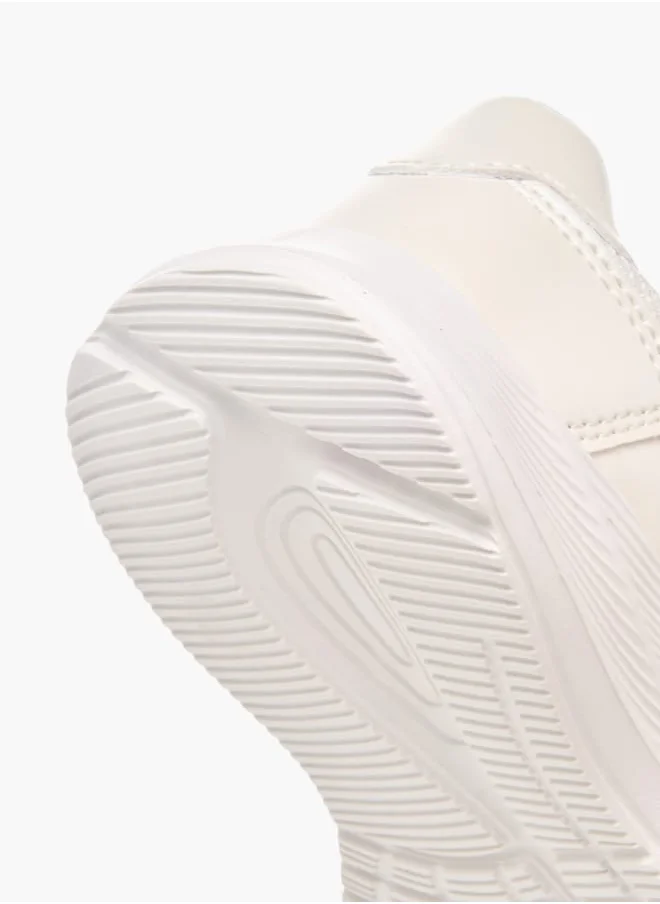 Barefeet Girls Panelled Sneakers With Hook And Loop Closure