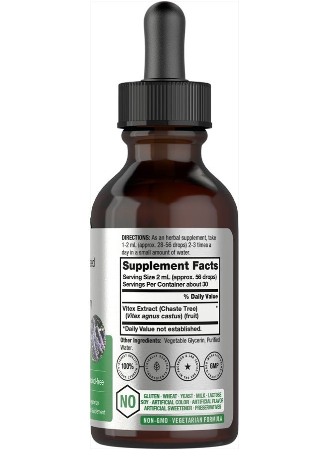 Horbäach - Vitex Berry Chasteberry Extract | 2 fl oz | Super Concentrated | Chaste Tree Berry Supplement | Vegetarian, Non-GMO, Gluten Free | by Horbaach - Image 1