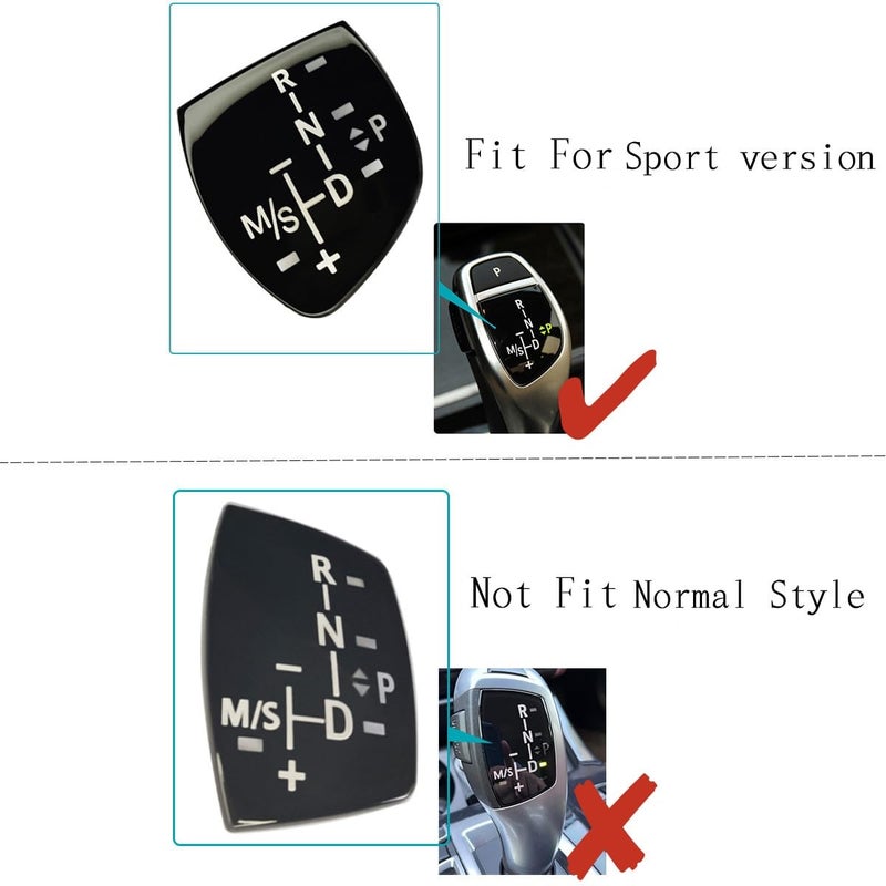 CYCDIY Car Shift Knob Panel Gear Button Trim Cover Decal Compatible with BMW F Chassis 1 3 5 7 X1 X3 X5 X6 F10 F10 F30 F35 F18(Short) - Image 2