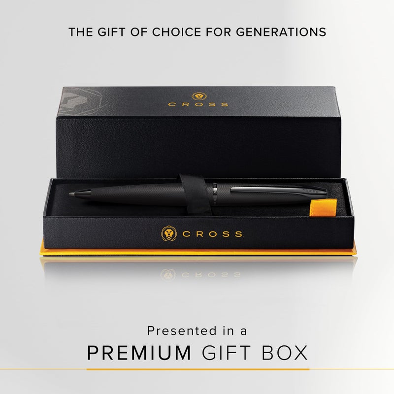 Cross ATX Refillable Ballpoint Pen Presented in a Luxury Gift Box - Medium Point, Black Ink, Sandblasted Black - Image 5