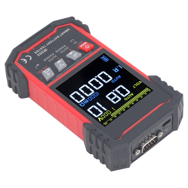 Battery Tester: 3.2-Inch High-Definition LCD Screen, Auto Range - Wide DC 0.00V To ±120V & 0.000mΩ‑500Ω Range Internal Resistance Tester for Lithium, Acid, NiCd, Alkaline Battery Testing - Image 3