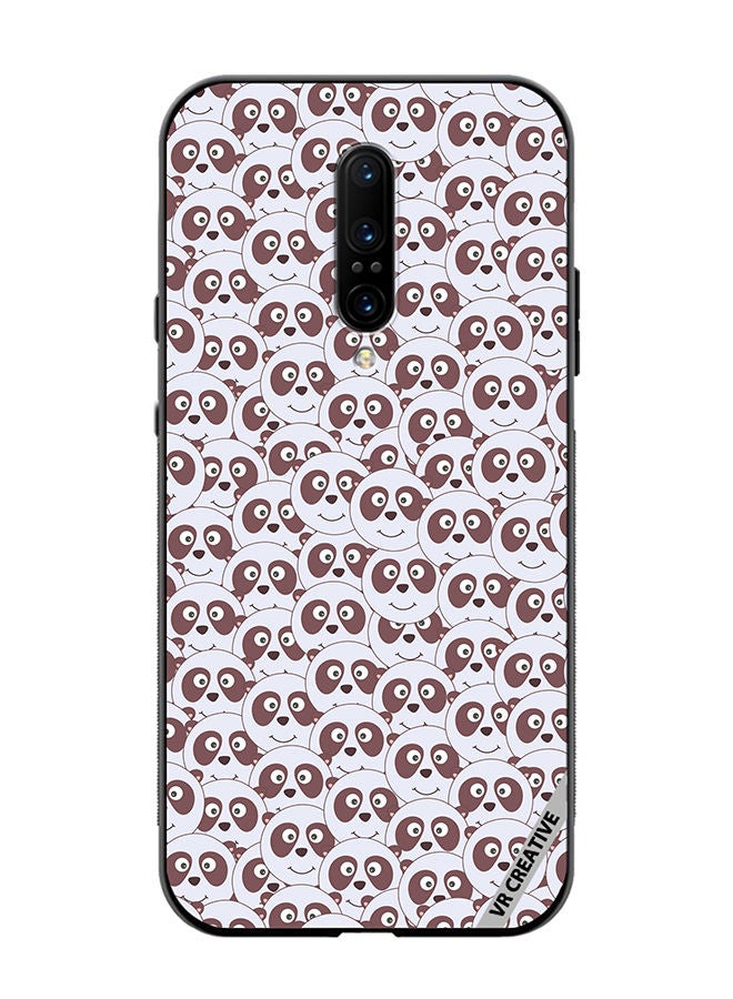 VR CREATIVE Protective Case Cover For OnePlus 7 Pro Children With Funny Panda Design Multicolour - Image 1