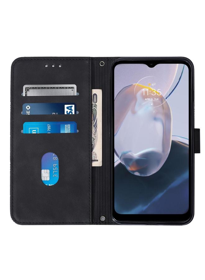 S-TOP Case For Motorola Moto E22 4G / E22i 4G Crossbody 3D Embossed Flip Leather Phone Case - Image 5