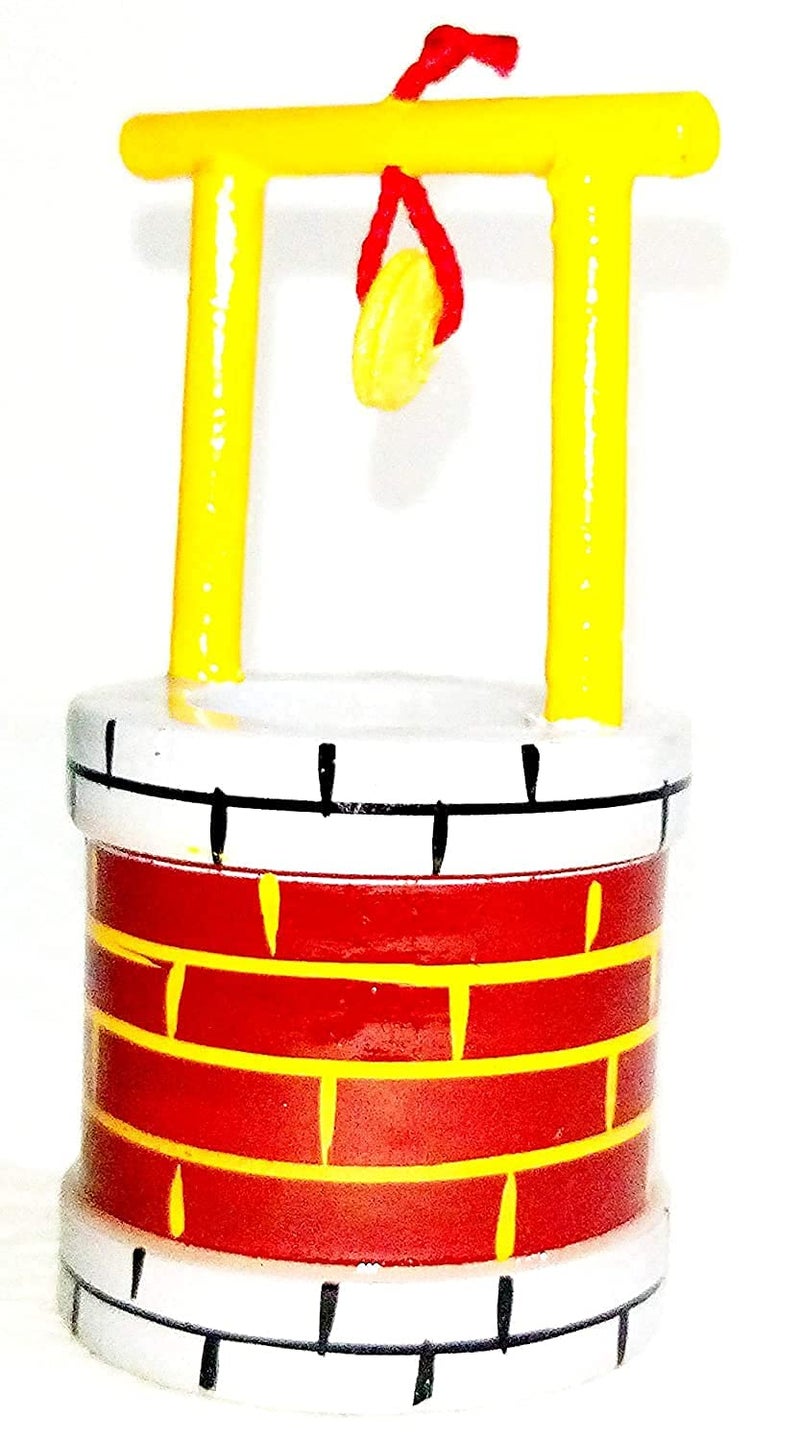 YAMKAY YAMKAY Wooden Well Showpiece Handcrafted Decorative Gift Article Unique Design Color May Vary Ideal for Home Dcor Collectibles and Special Occasions Perfect Handicraft for Gifting Pack of 1 - Image 1