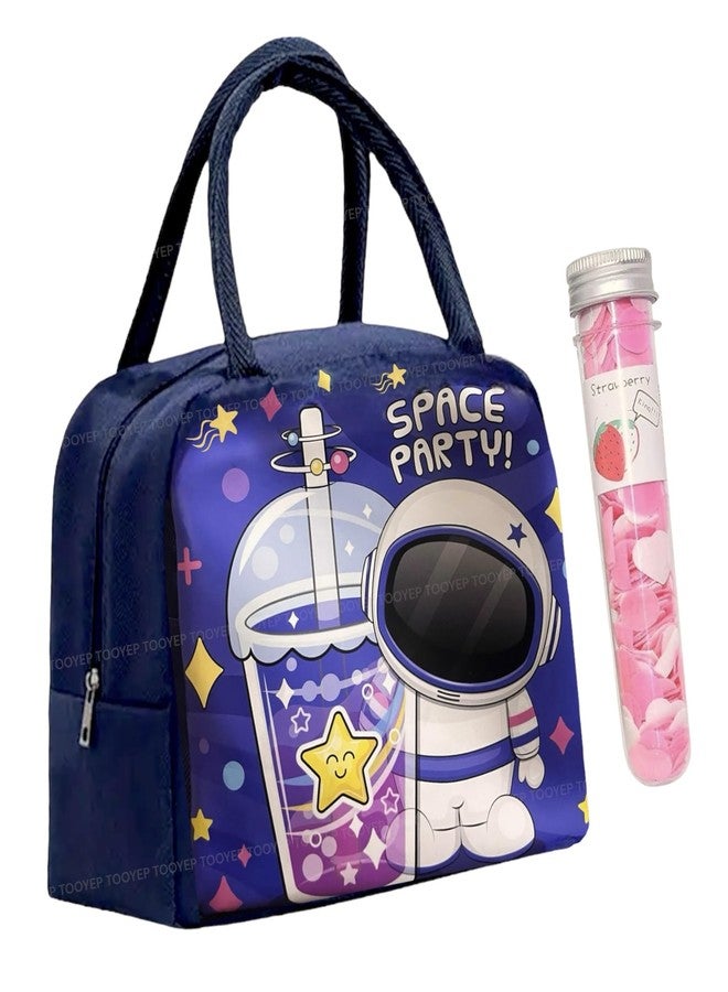 TOOYEP Astronaut Space Insulated Nylon Lunch Bags Small for Women Work, Student Kids to School, Picnic Organizer Portable and Reusable - Image 1