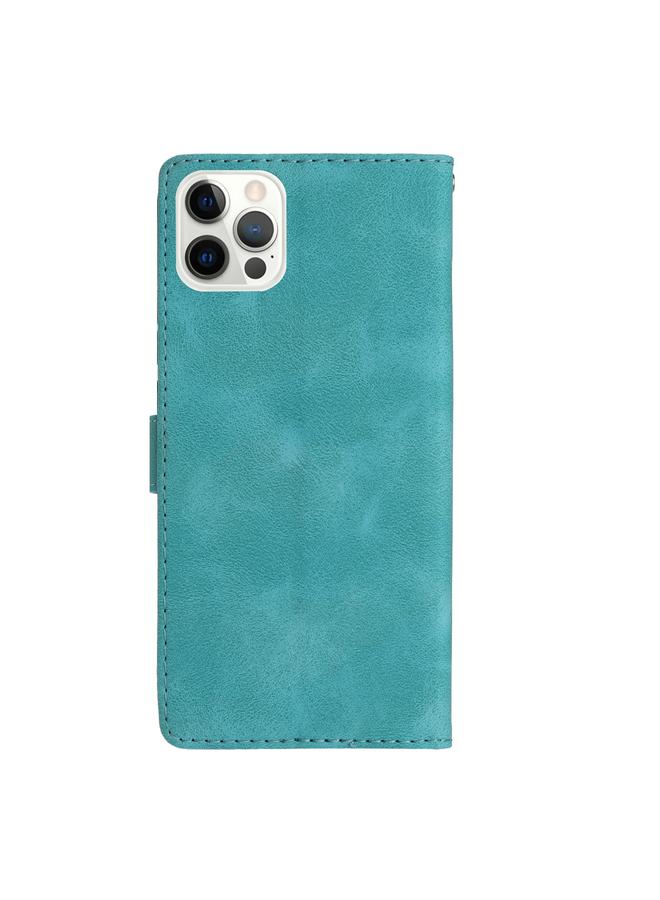 اس-توب جراب هاتف جلدي بنقشة زهور وفراشات لهاتف iPhone 15 Pro - Image 3