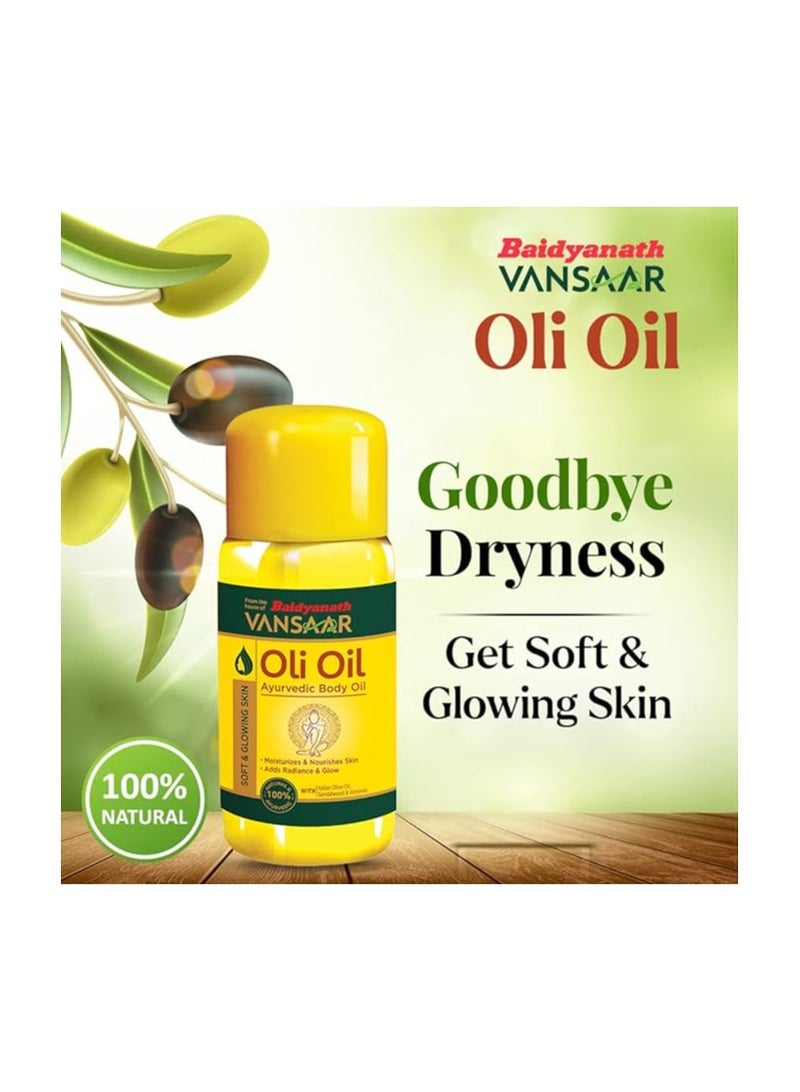 بايدياناث زيت فانسار أولي - زيت زيتون نقي للجسم مع زيتون إيطالي حقيقي أكثر بمرتين بما في ذلك اللوز وخشب الصندل، المزيد من التغذية - 500 مل - Image 2