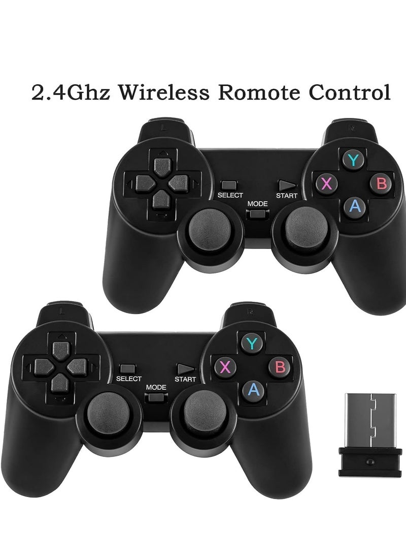 Game Console 4K HD Video Game Console 2.4G Dual Wireless Controller, Classic 64GB Retro TV Game Console 10000 Game Stick