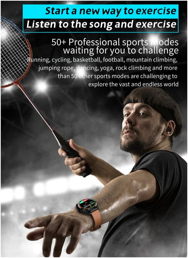 JAJEEK New Arrival GT5 Guds Smart Watch with In-Ear Earbuds - TWS 2-in-1 Earphone Smartwatch with Call & Music Functionality, Fitness Tracker, Touchscreen Display, Heart Rate Monitor, and Sleep Tracker - Ideal for Active Lifestyles  - Image 3