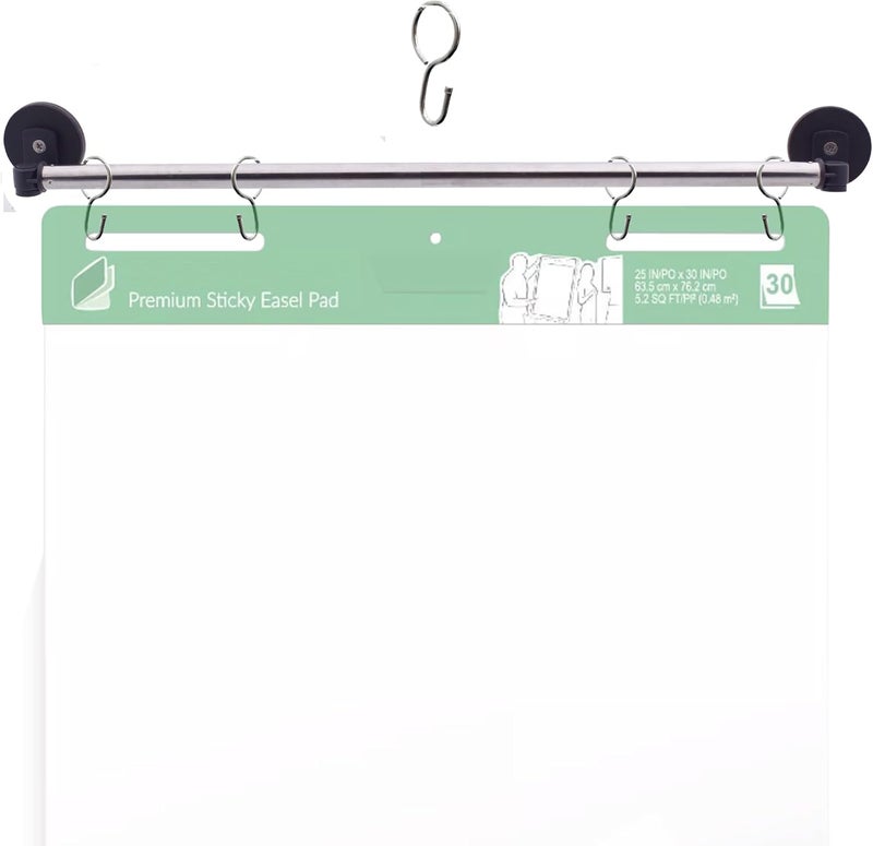 YYST 29" Easel Pad Holder, Magnetic Easel Sheet Holder, Flip Chart Paper Holder Ancho Chart Holder W 4 Hooks (Type A -1) - Image 1