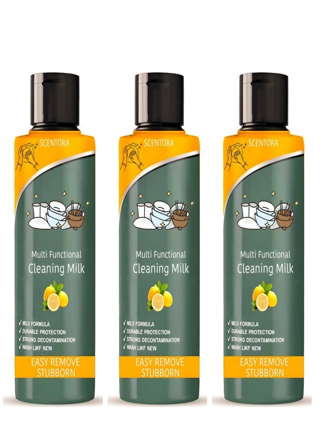 SCENTORA Advanced Powerful Multifunctional Cleaner, Cleansing Lotion, Dirt & Tough Stains, Oil & Grease Stain Remover Chimney, High-Performance Cleaning Agent for Kitchen & Bathroom (pack of 3)100ml - Image 1