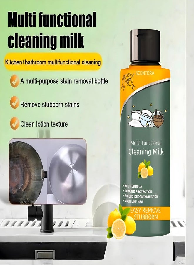 SCENTORA Advanced Powerful Multifunctional Cleaner, Cleansing Lotion, Dirt & Tough Stains, Oil & Grease Stain Remover Chimney, High-Performance Cleaning Agent for Kitchen & Bathroom (pack of 3)100ml - Image 3