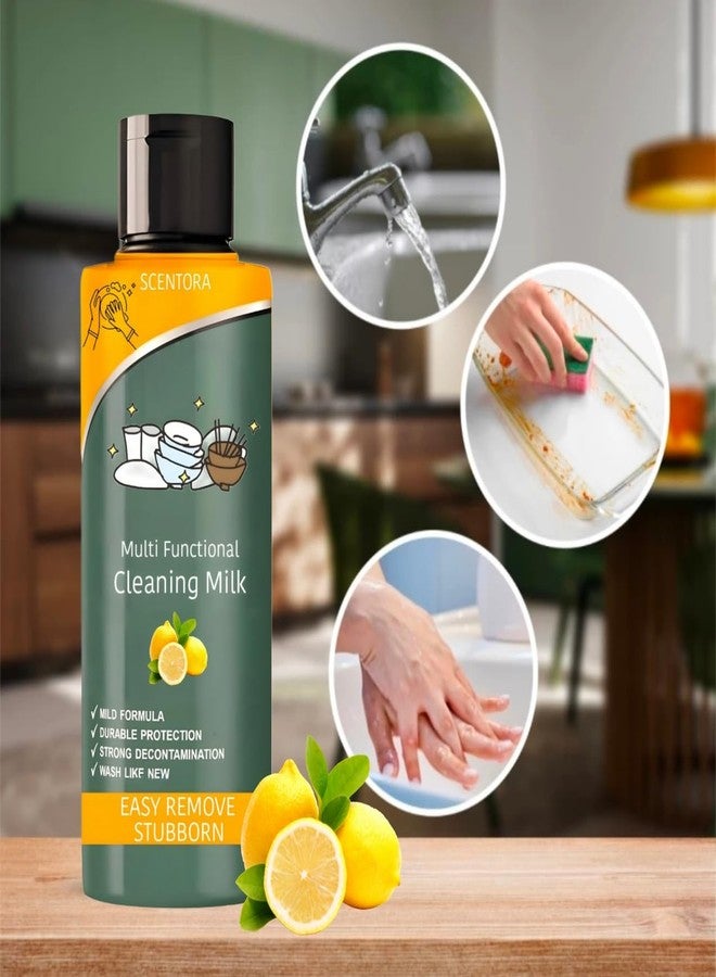 SCENTORA Advanced Powerful Multifunctional Cleaner, Cleansing Lotion, Dirt & Tough Stains, Oil & Grease Stain Remover Chimney, High-Performance Cleaning Agent for Kitchen & Bathroom (pack of 3)100ml - Image 2