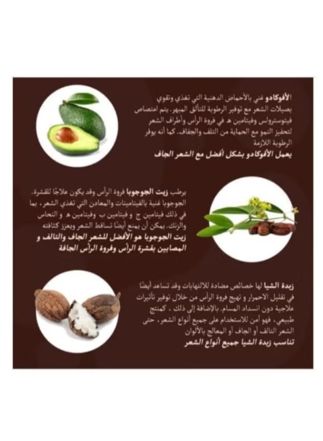Mink Hair Conditioning Cream with Avocado, Jojoba & Shea Butter - (800 ml) - Intense Hydration & Frizz Control - Image 2