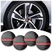 KIFIDAN 4PCS American Flag Car Wheel Center Caps StickerWheel Hub Caps Sticker Compatible with 56mm22 Inch Wheel Hub CapsAutomotive Exterior Accessories Center Caps for Rims Car Decorations Black Red - Image 2