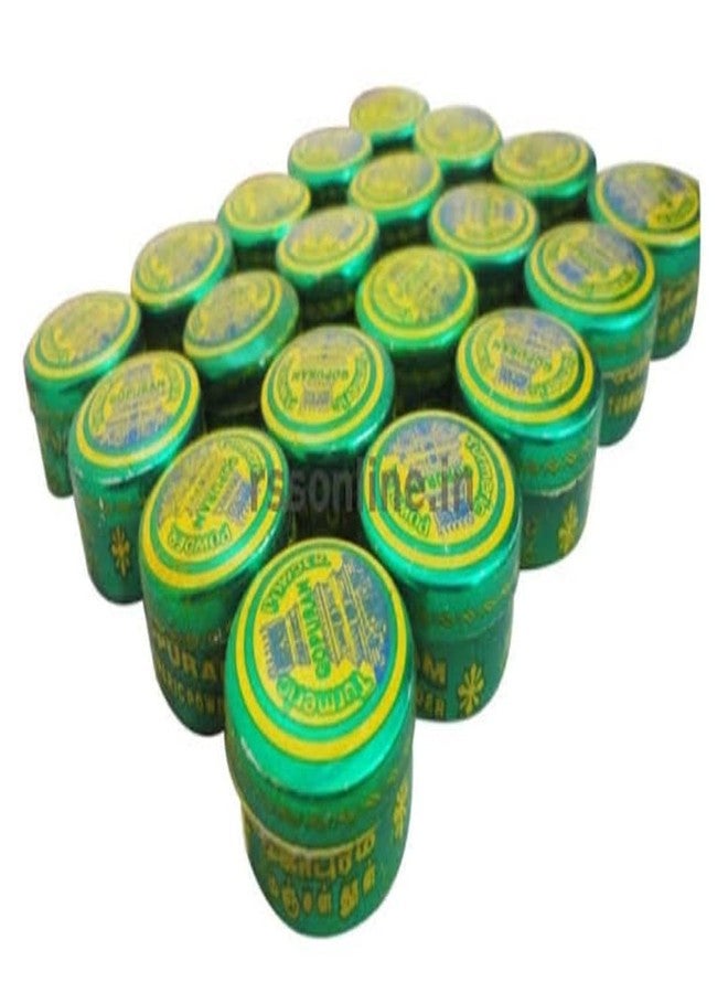 GOPURAM Kumkum and Turmeric Powder THAMBOOLAM Set (2G) TIN Gift Combo pack (100pc Kumkum + 100pc Turmeric) - Pack of 200 Pieces - Image 1