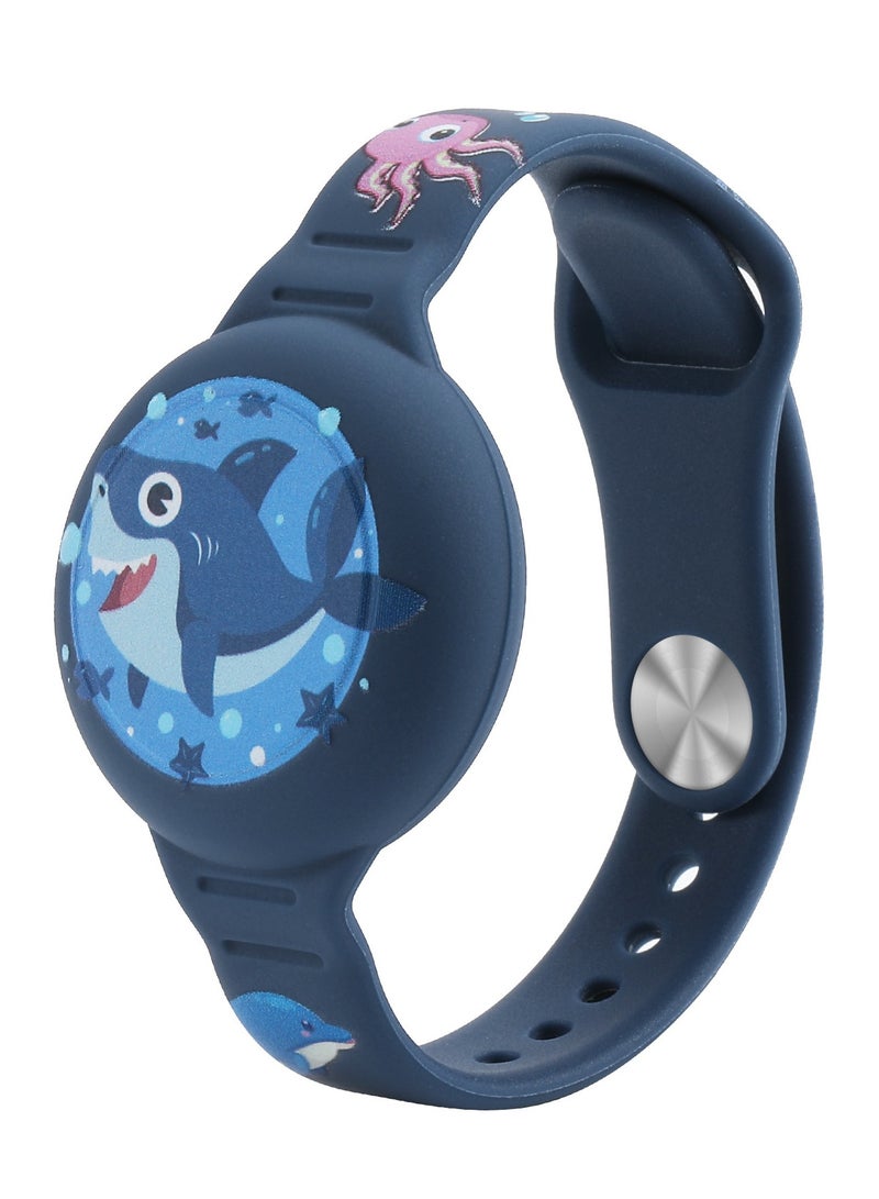 Innoshine Adjustable airtag bracelet for kids silicone carton airtag case Anti-Lost Hidden Airtag Wristband Accessories for Child  - Image 1