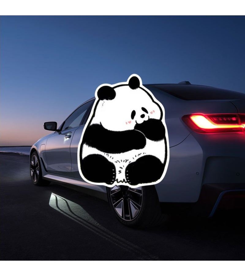 1pc Cute Panda Car Decals Waterproof Scratch Resistant Vinyl Stickers Playful Animal Design For Kids Rooms Vehicle Decor Durable - Image 1