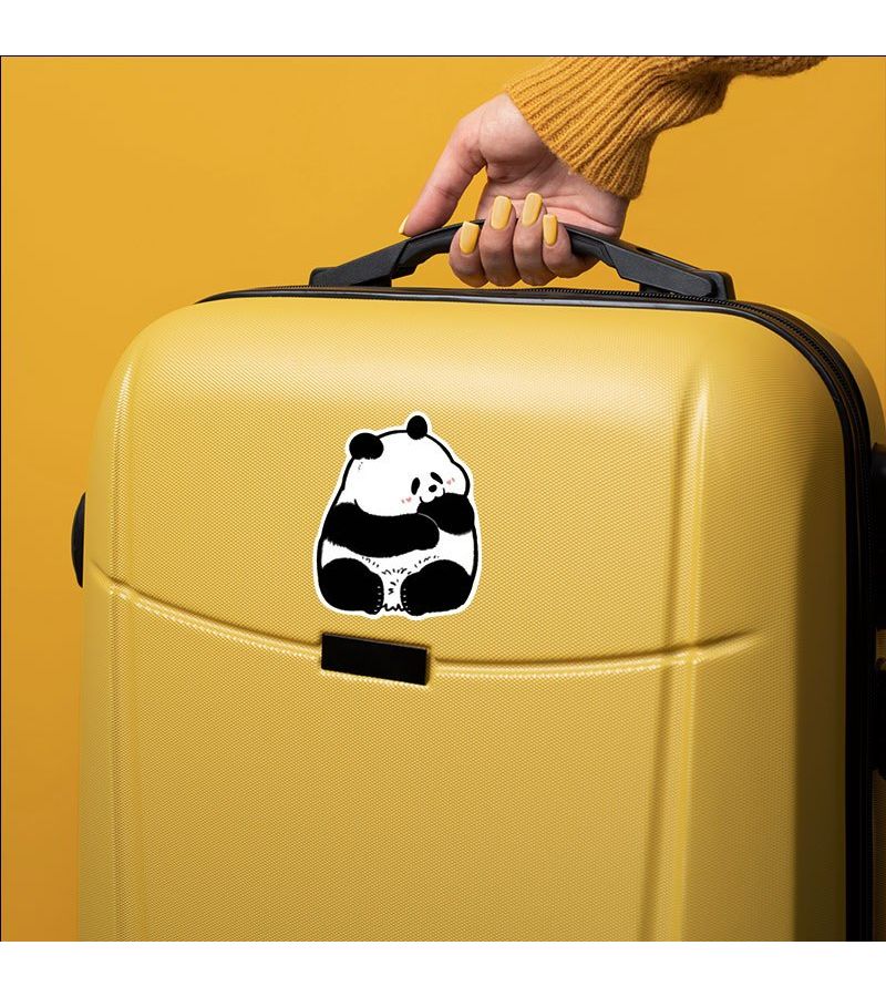 1pc Cute Panda Car Decals Waterproof Scratch Resistant Vinyl Stickers Playful Animal Design For Kids Rooms Vehicle Decor Durable - Image 4