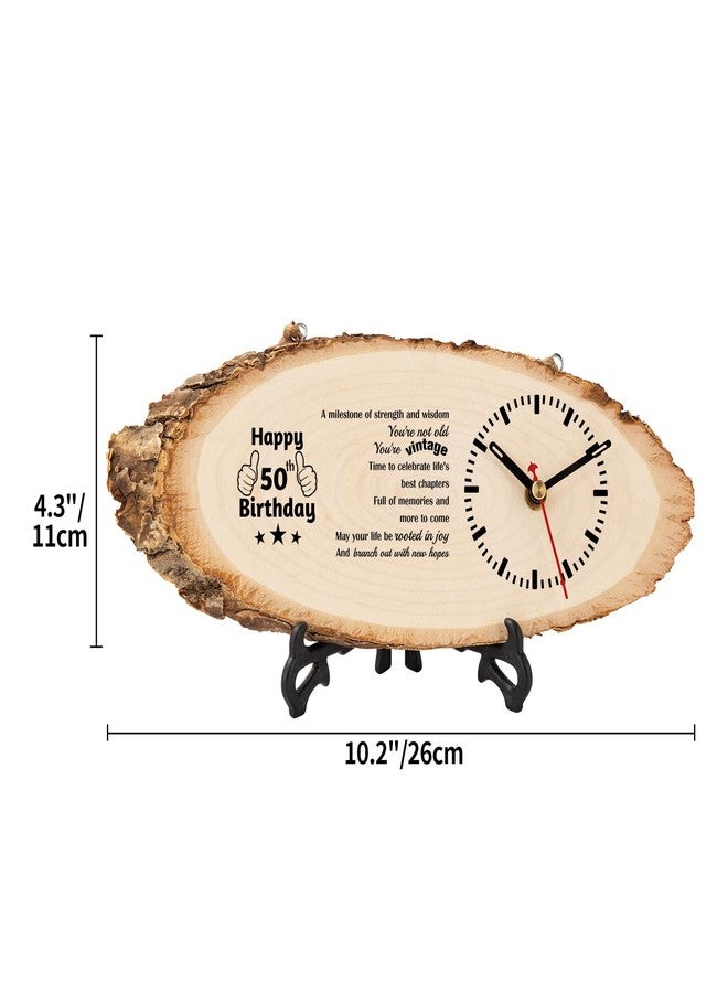 BeauGift 50th Birthday Gifts for Him Men, You are Vintage Wooden Clock Decorations for Men, 50th Happy Birthday Gift Ideas for Husband Uncle Brother Grandpa - Image 2