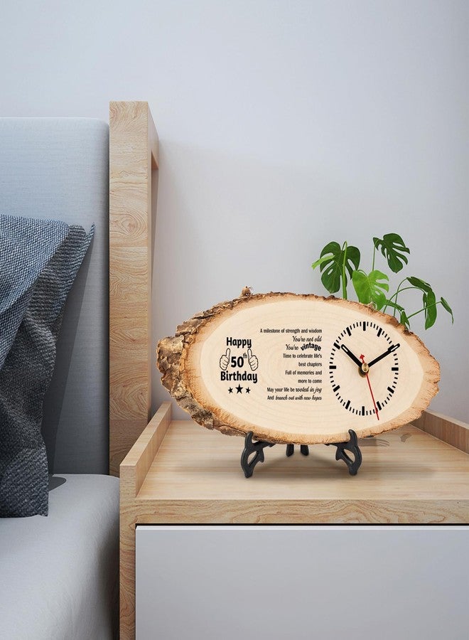 BeauGift 50th Birthday Gifts for Him Men, You are Vintage Wooden Clock Decorations for Men, 50th Happy Birthday Gift Ideas for Husband Uncle Brother Grandpa - Image 5