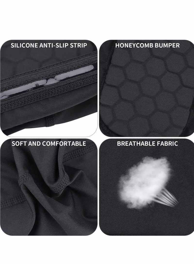 Generic Football Shin Guards, Soccer Football Shin Guard Socks with Foam - Image 2