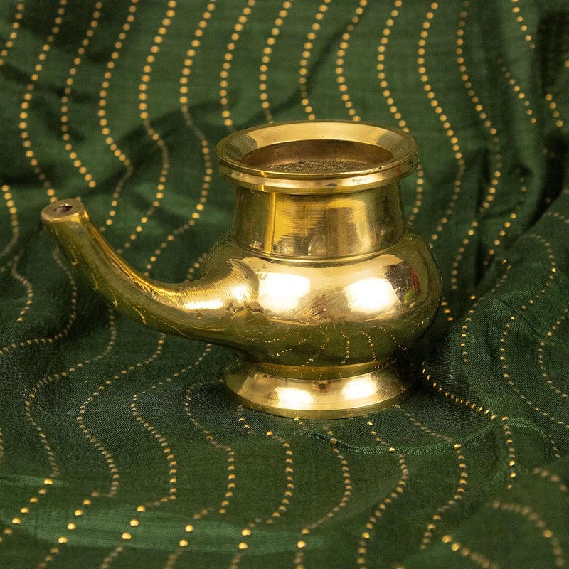 Putrika Putrika Brass Kerala Kindi Gindi Trinetra Thirukaveri Theertham Holy Water Vessel Used for Home and Temple for All Special Occasions Like Onam Karwa Chauth Chath Diwali Kerala Kindi - Image 5