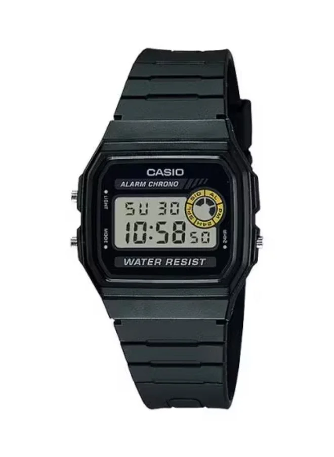 كاسيو Unisex Digital Display Watch With Black Resin Strap - F-94WA-8D