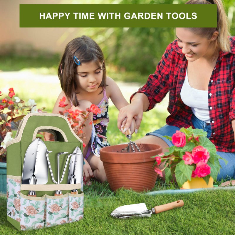 Kynup Gardening Tools, Garden Tools Set-9 Piece Gardening Gift for Women, Gardening Kit Ideal Hand Gardening Spades, Thickened Stainless Steel, Rust-Proof, Garden Supplies, Essentials, Garden Stuff - Image 5