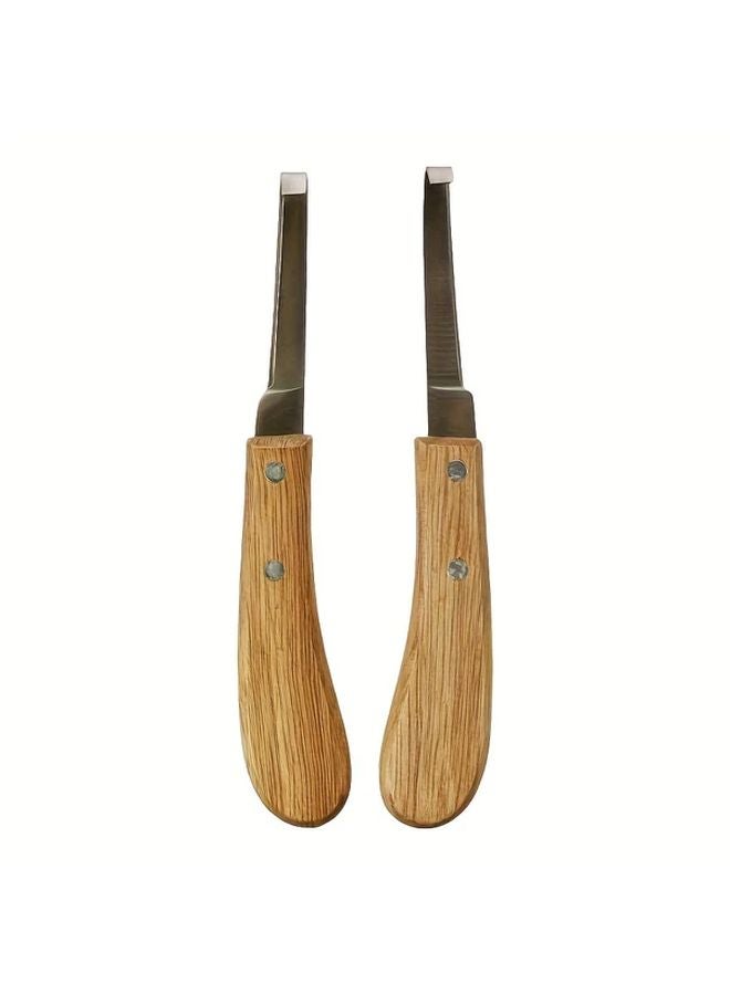 مقلم حدوة حصان من الفولاذ المقاوم للصدأ 2PC، خطاف إصلاح الحوافر، مستلزمات تنظيف الخيول الأليفة - Image 5