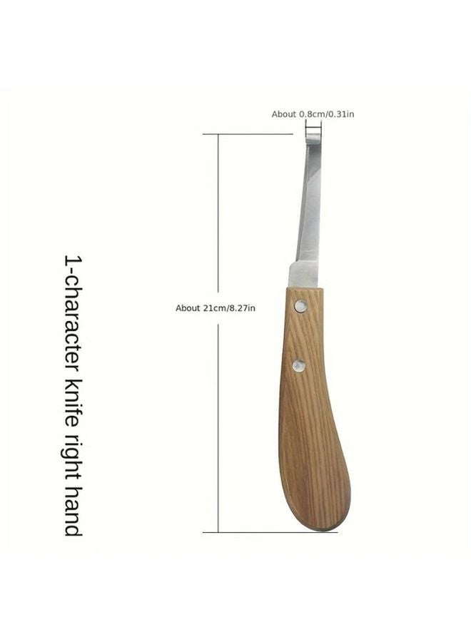 مقلم حدوة حصان من الفولاذ المقاوم للصدأ 2PC، خطاف إصلاح الحوافر، مستلزمات تنظيف الخيول الأليفة - Image 3