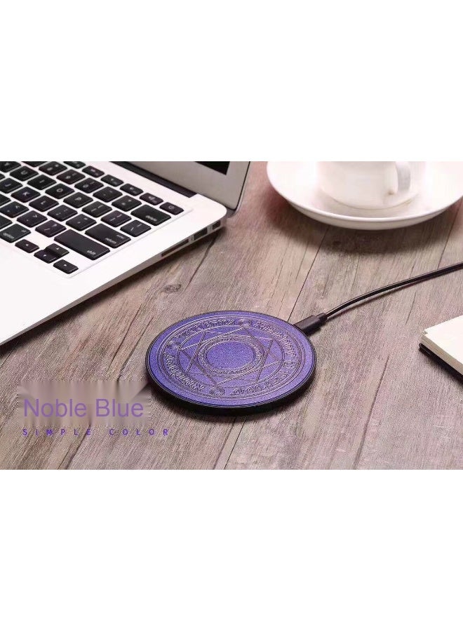 General Colorful Light Magic Circle Wireless Fast Charging Pad - 10/15W Plastic Base Desktop Charger  - Image 1