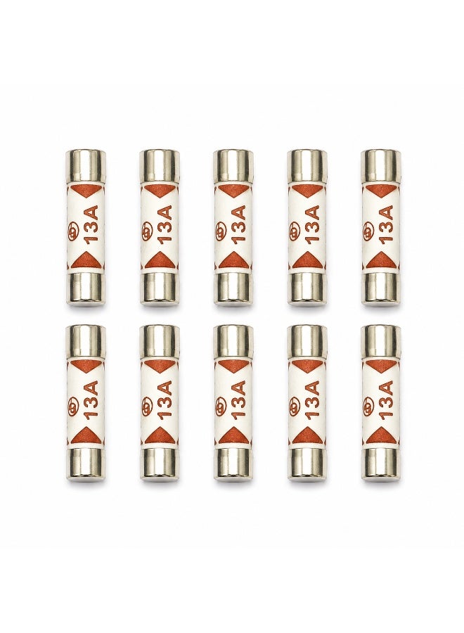 BS1362 UK Plug Fuse 13A, Ceramic Tube, 10 Pack - Image 2