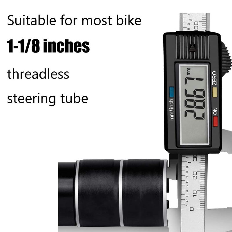 ZUKKA Bike Stem Riser Bicycle Stem Extender 28.6mm 1-1/8" Adjustable Bike Stem Riser Aluminium Alloy Stem Extender for Mountain Bike Road Bike BMX Height 135mm - Image 5