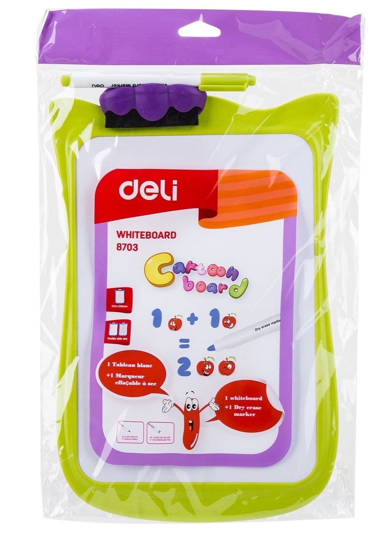 ديلي لوحة رسم بيضاء للأطفال 303 × 206 مم بألوان متنوعة - Image 1