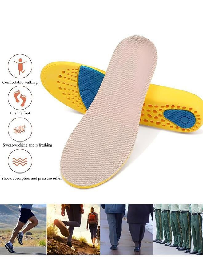 Gel Tech Running Insoles - Sports Insoles - Breathable, Trim-Able, Shock-Absorbing, Sweat-Wicking Fully Cushioned Insoles For Men/Women (39-40) - Image 5