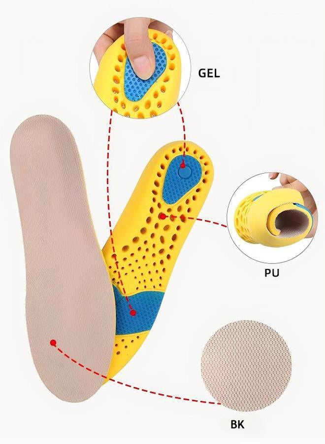 Gel Tech Running Insoles - Sports Insoles - Breathable, Trim-Able, Shock-Absorbing, Sweat-Wicking Fully Cushioned Insoles For Men/Women (39-40) - Image 4
