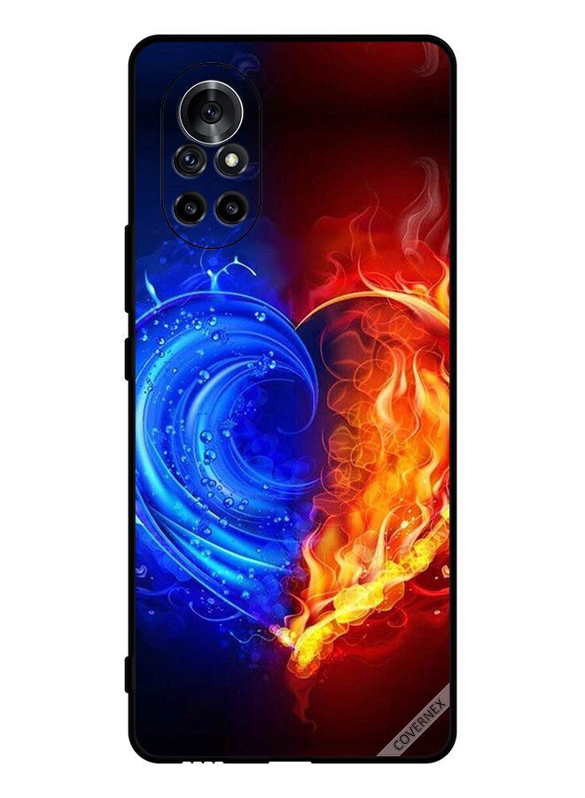 Covernex Protective Case Cover For Huawei Nova 8 5G Fire And Water Heart Wallpaper - Image 1