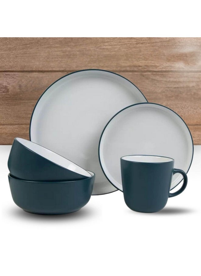 Home Box Eleganza 16-Piece Dual Tone Dinner Set 27.3 x 3.5 x 27.3 cm  - Image 2