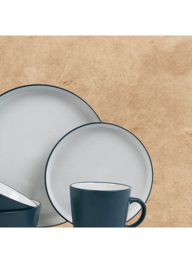 Home Box Eleganza 16-Piece Dual Tone Dinner Set 27.3 x 3.5 x 27.3 cm  - Image 3