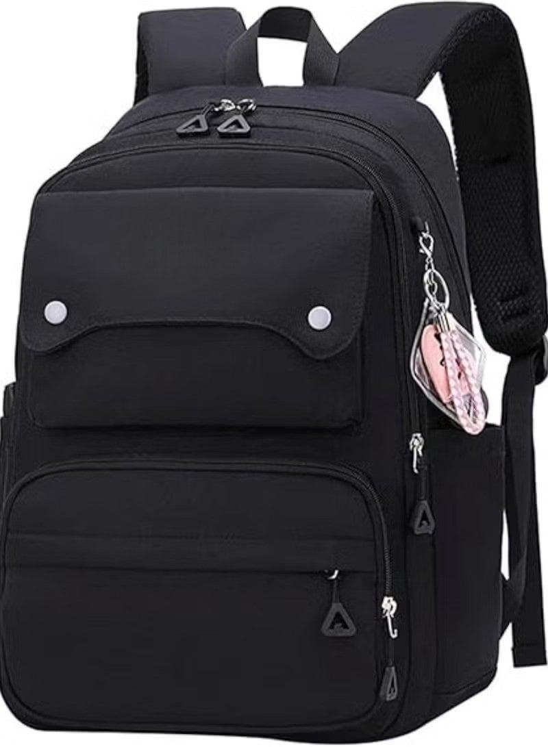 Huitich Trendy Black School Backpack for Kids - Image 2