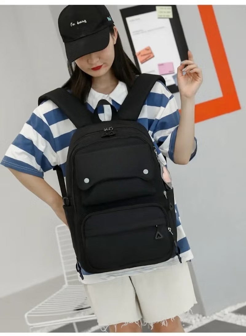 Huitich Trendy Black School Backpack for Kids - Image 3