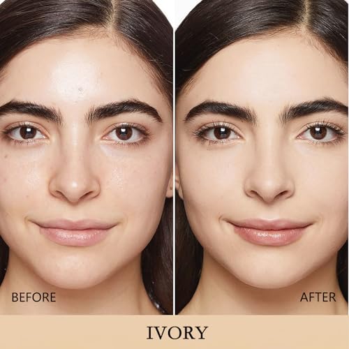 SuperThinker Air Cushion CC Cream Foundation Makeup BB Cream Makeup Color Correcting CC Cream Tattoo Cover Up Makeup Natural Full Coverage Foundation Moisturizing Concealer BrightenEven Skin Tone Ivory - Image 5