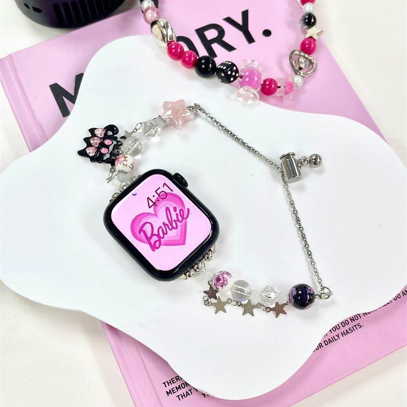 Funny Cat Bracelet Strap Korean Fashion Suitable For Iwatch7 Apple 8 Watch Strap Summer Sweet Cool Girl S6 - Image 2