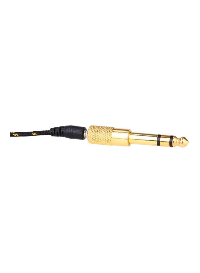 6.5mm Male To 3.5mm Female Stereo Headphone Audio Adapter Gold - Image 5